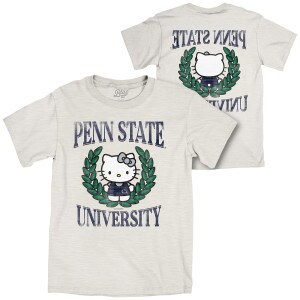 Hello Kitty Penn State University heather oatmeal short sleeve t-shirt